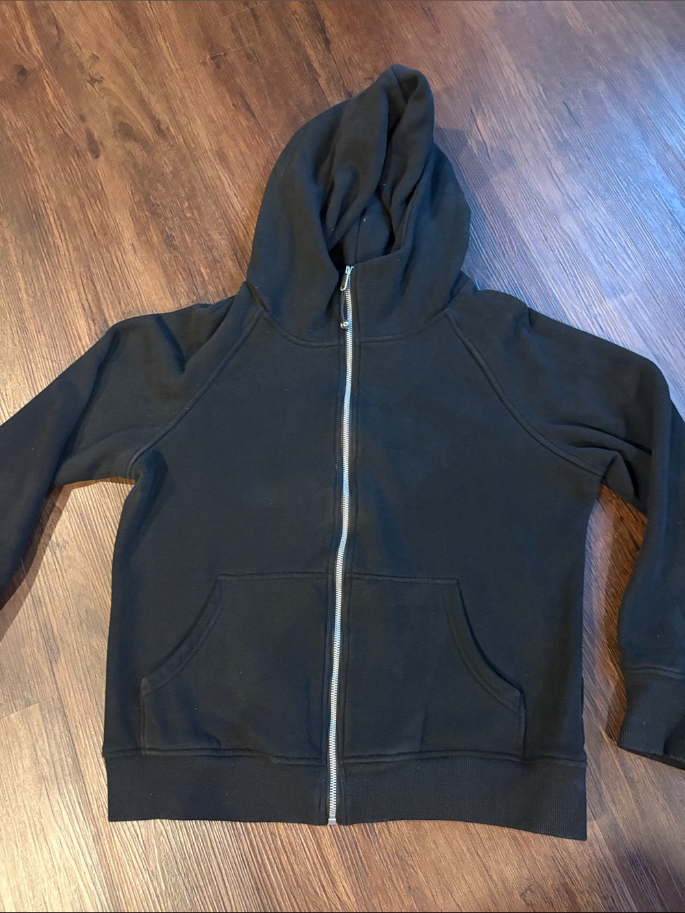 Black Zip-Up Hoodie Sweatshirt - Women's
